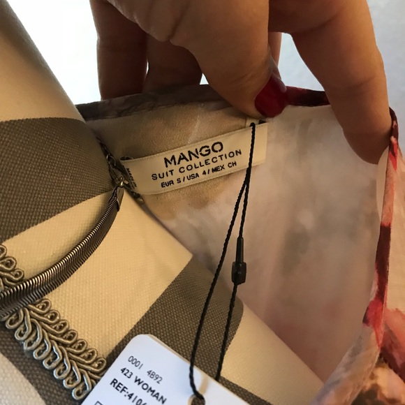 NWT Mango Women’s Floral Dress Size S - Picture 3 of 6